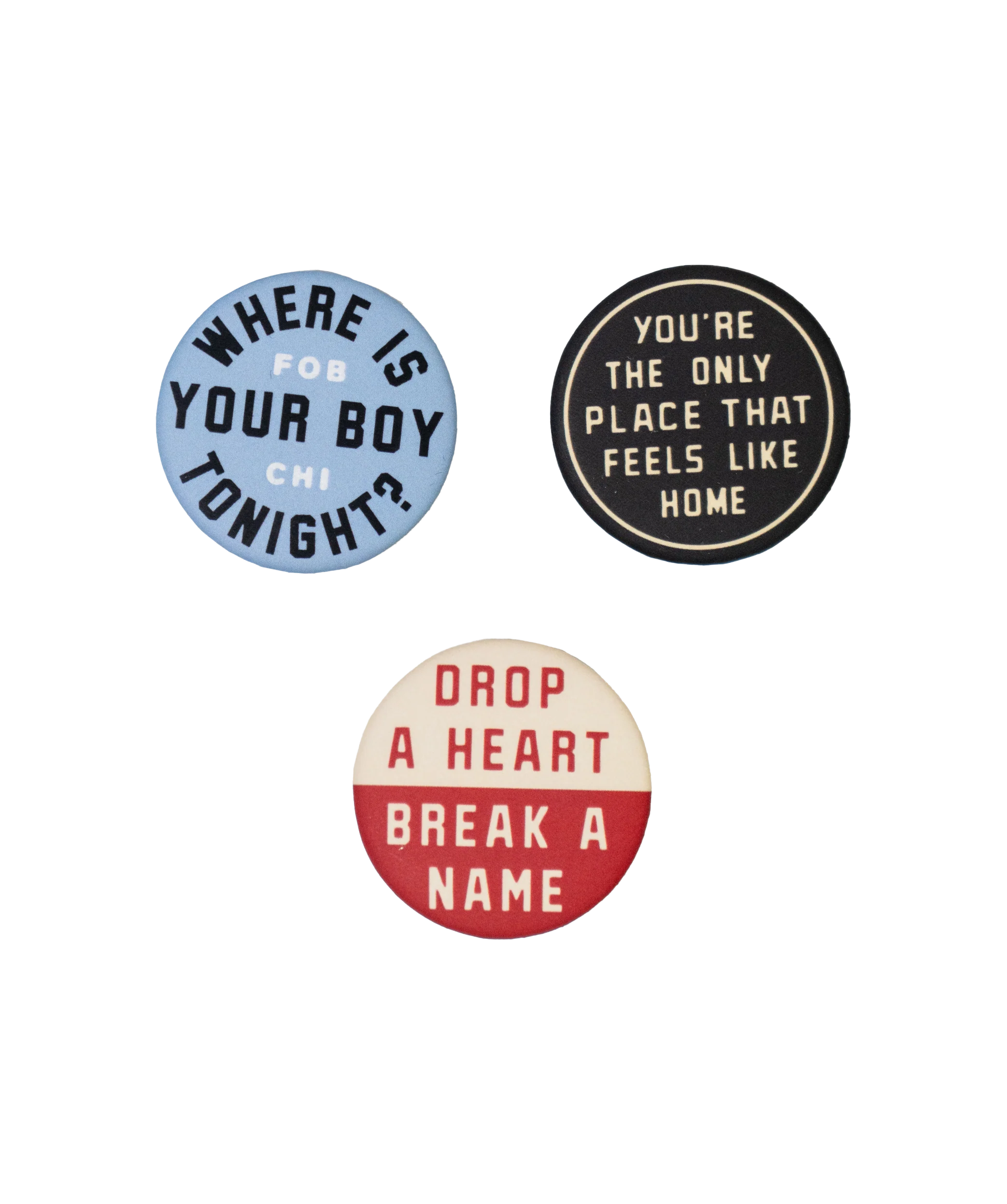 Fall Out Boy Lyrics Button Pack • Fall Out Boy x Oxford Pennant - Image 3