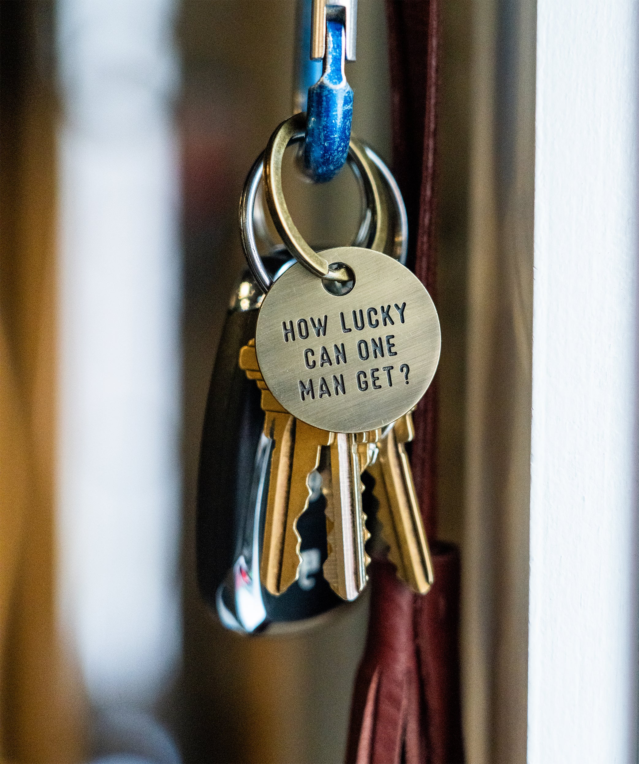PRESALE: How Lucky Can One Man Get Keychain • John Prine x Oxford Pennant - Image 2