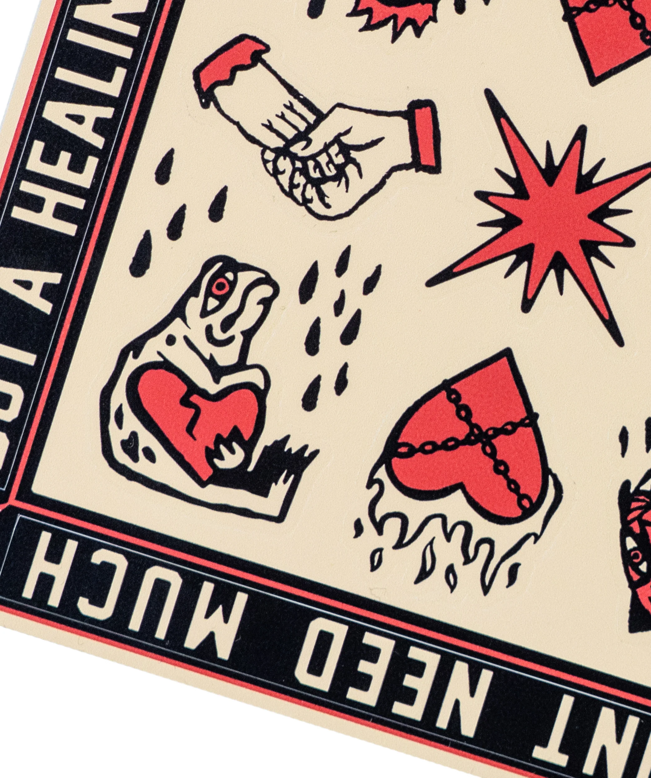 I Don't Need Much But A Healing Touch Sticker Sheet • John Moreland x Oxford Pennant - Image 3