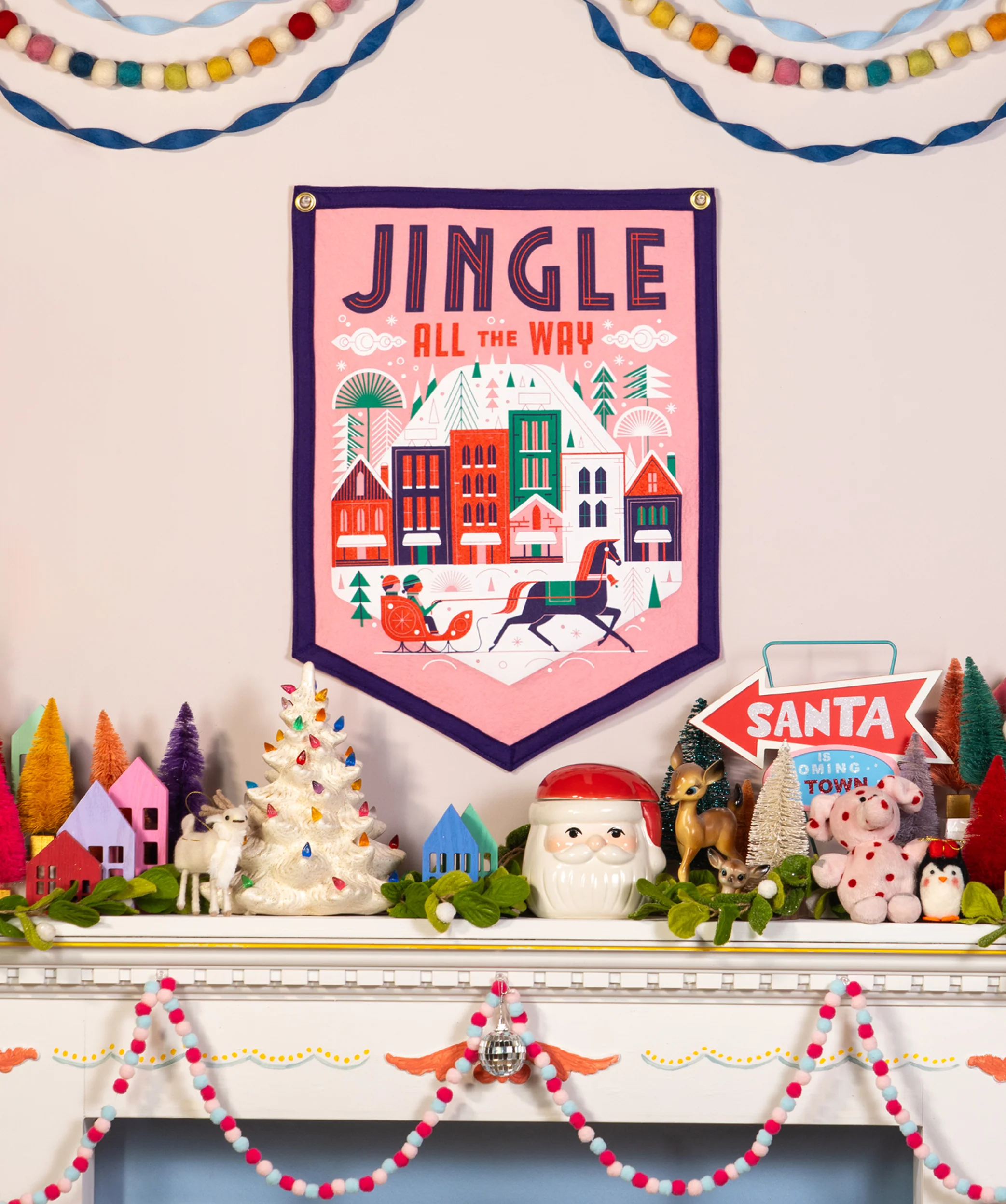 Jingle All The Way Camp Flag • Invisible Creature x Oxford Pennant - Image 3