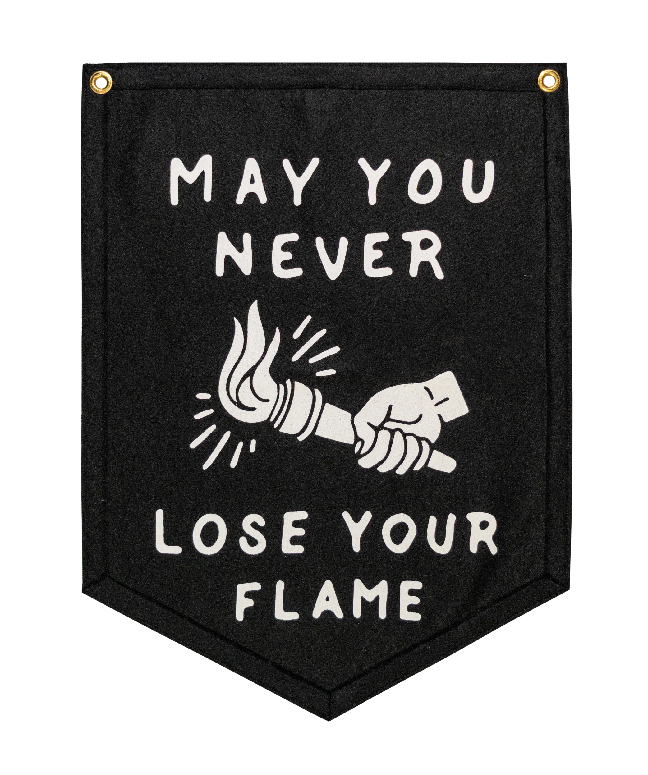 May You Never Lose Your Flame Camp Flag