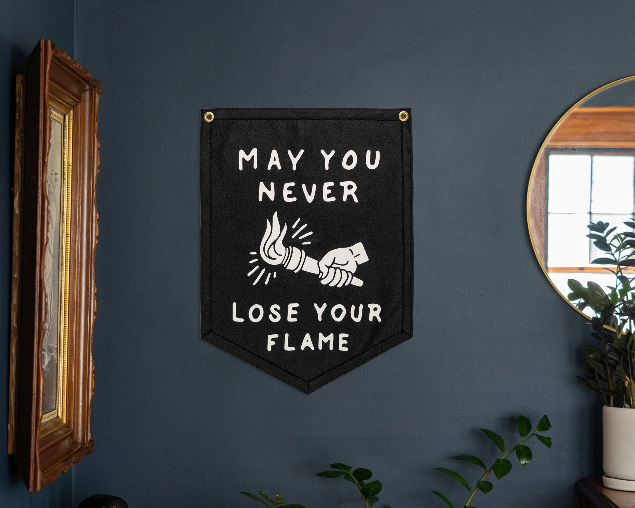 May You Never Lose Your Flame Camp Flag - Image 2