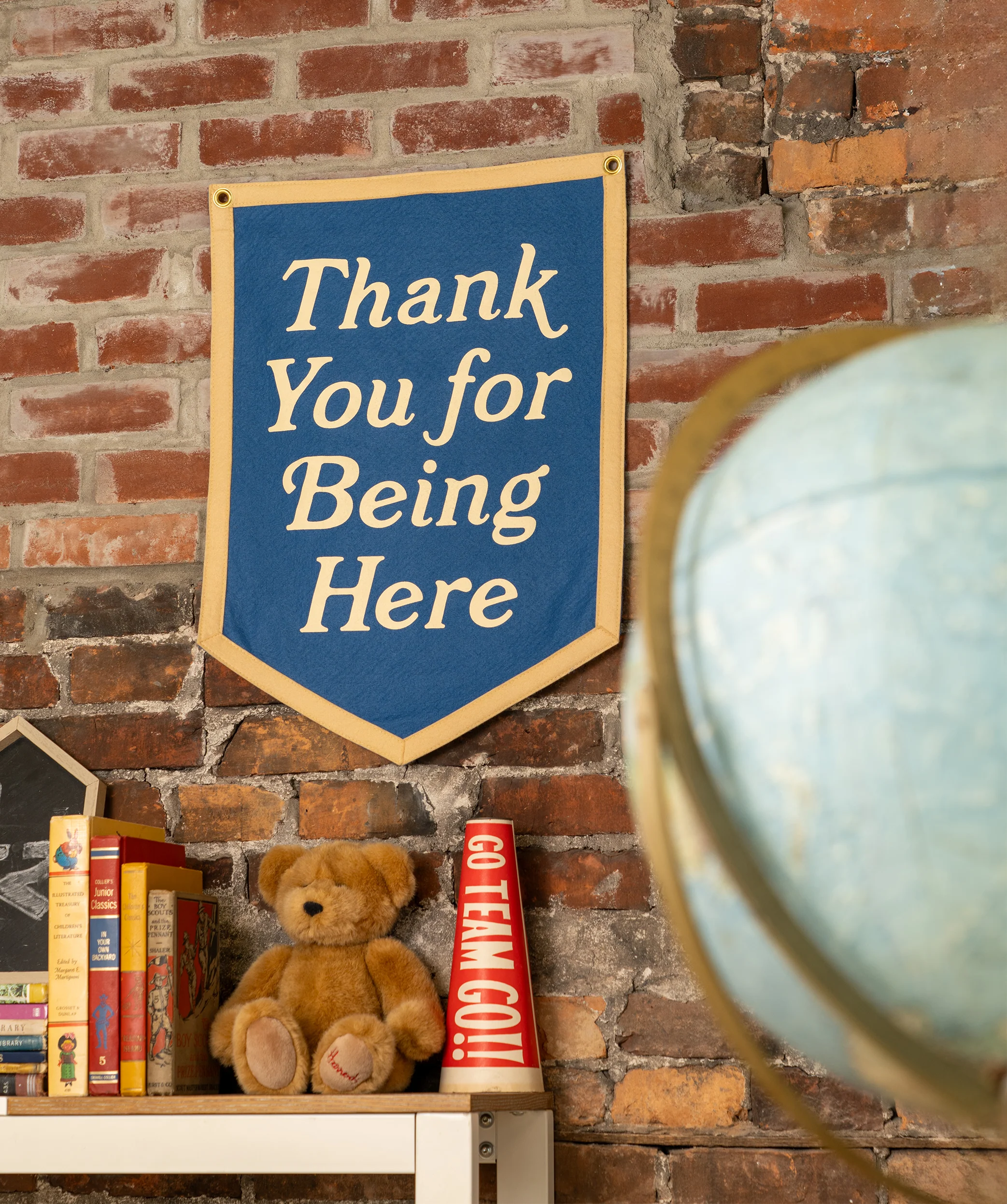 Thank You For Being Here Camp Flag - Image 2