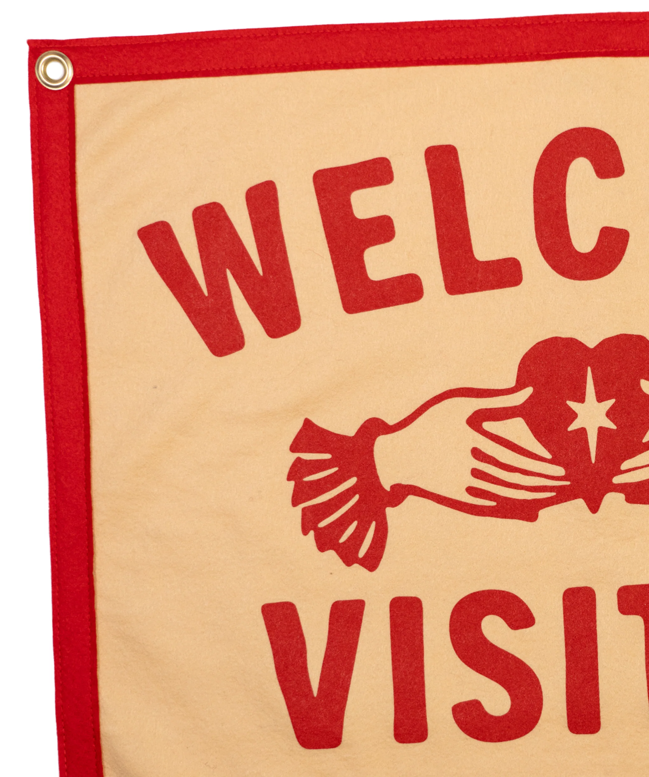 Welcome Visitor Camp Flag • John Moreland x Oxford Pennant - Image 3